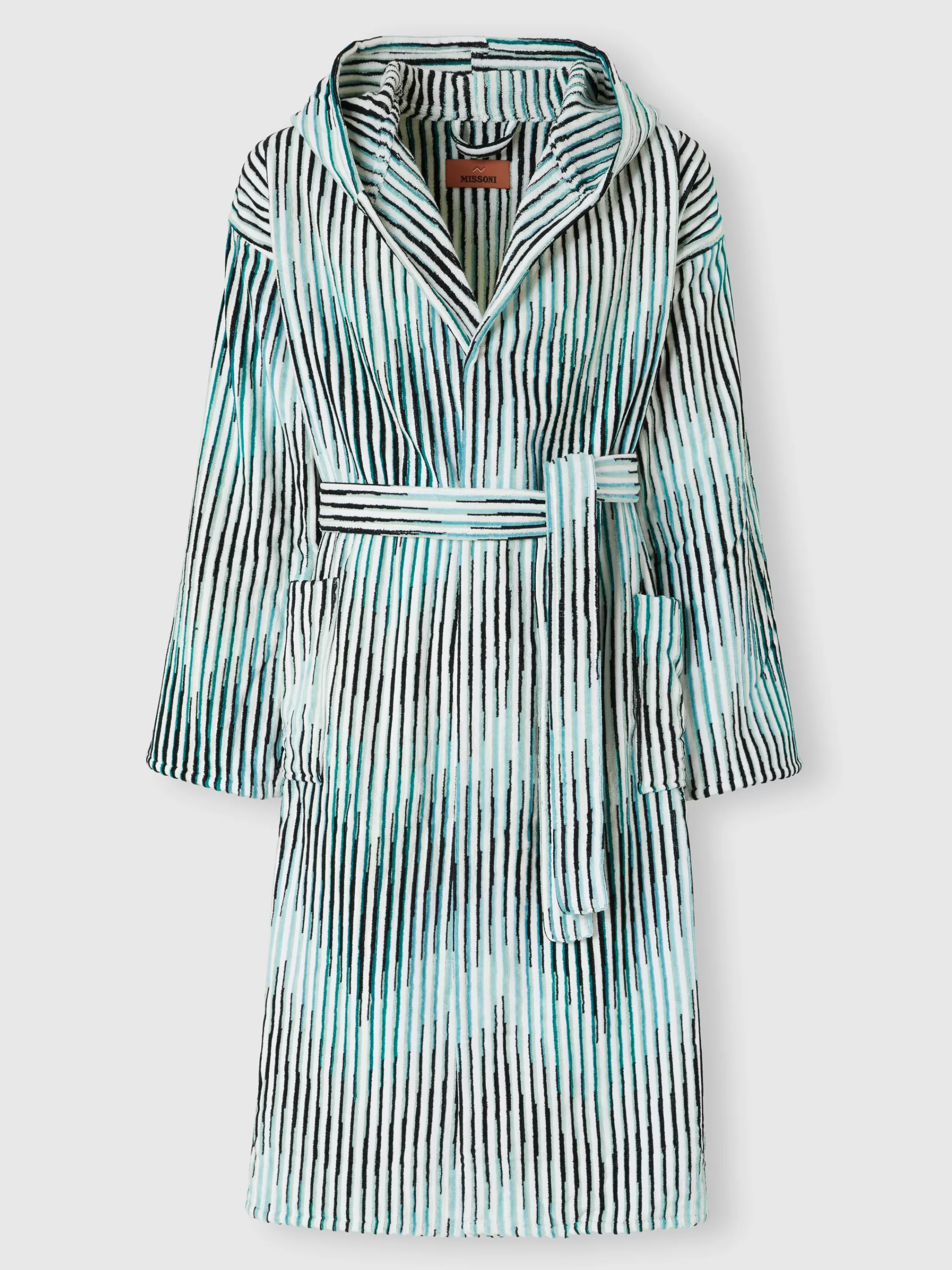 Discount Arpeggio bathrobe in slub cotton terry Bath | Bathrobes