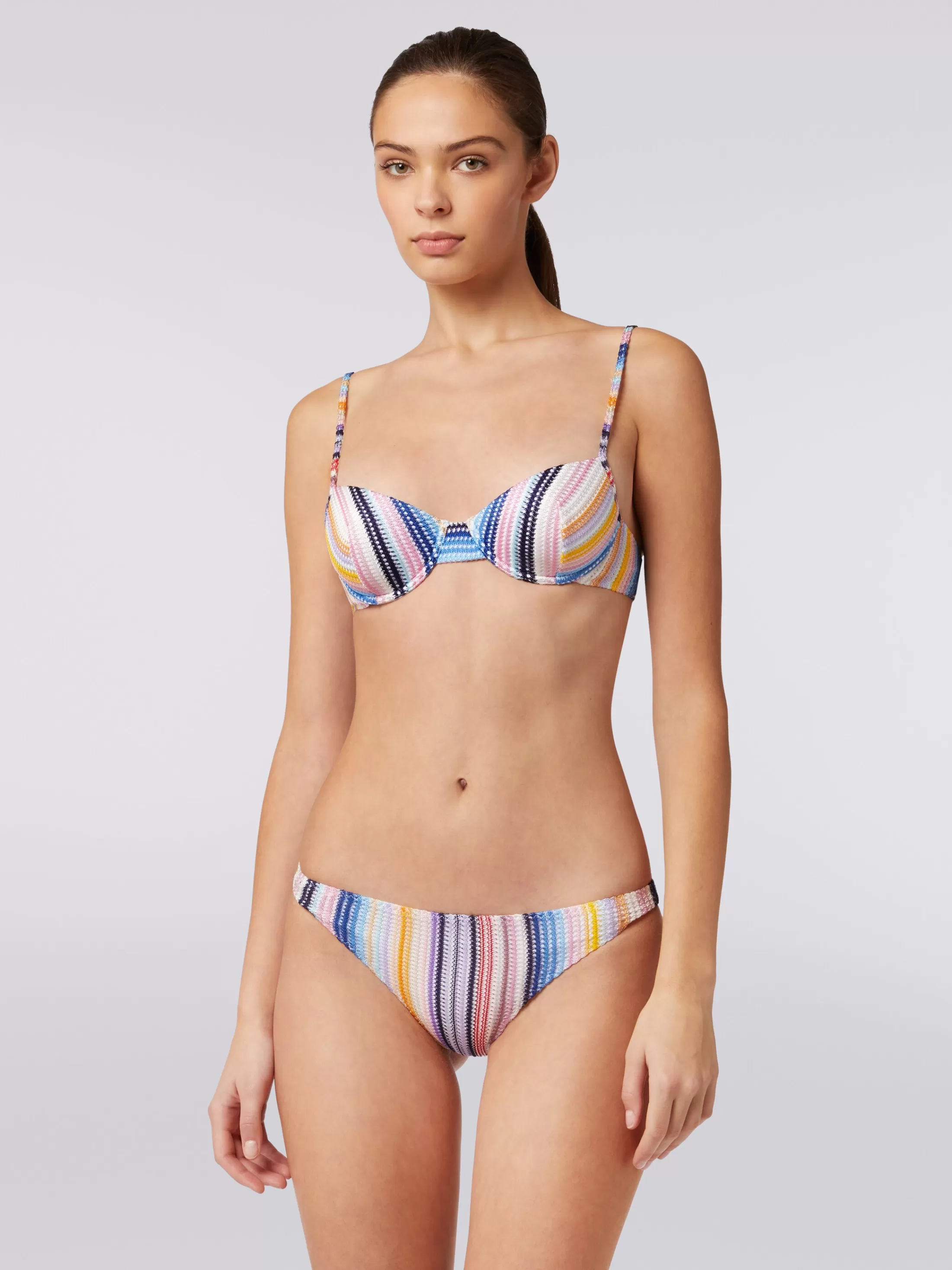 Best Bikini in striped viscose knit Swimsuits | Swimsuits