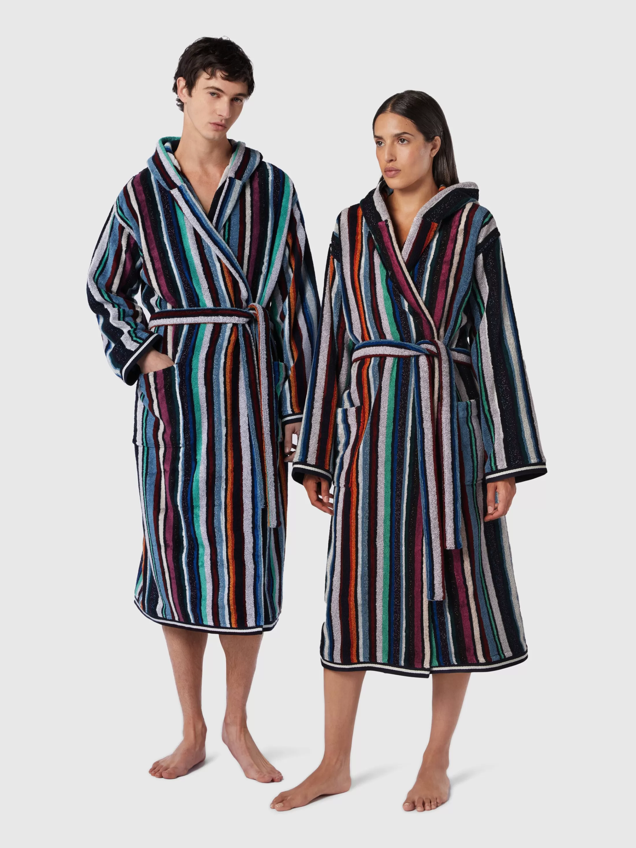 Flash Sale Chandler cotton terry bathrobe with lurex Bath | Bathrobes