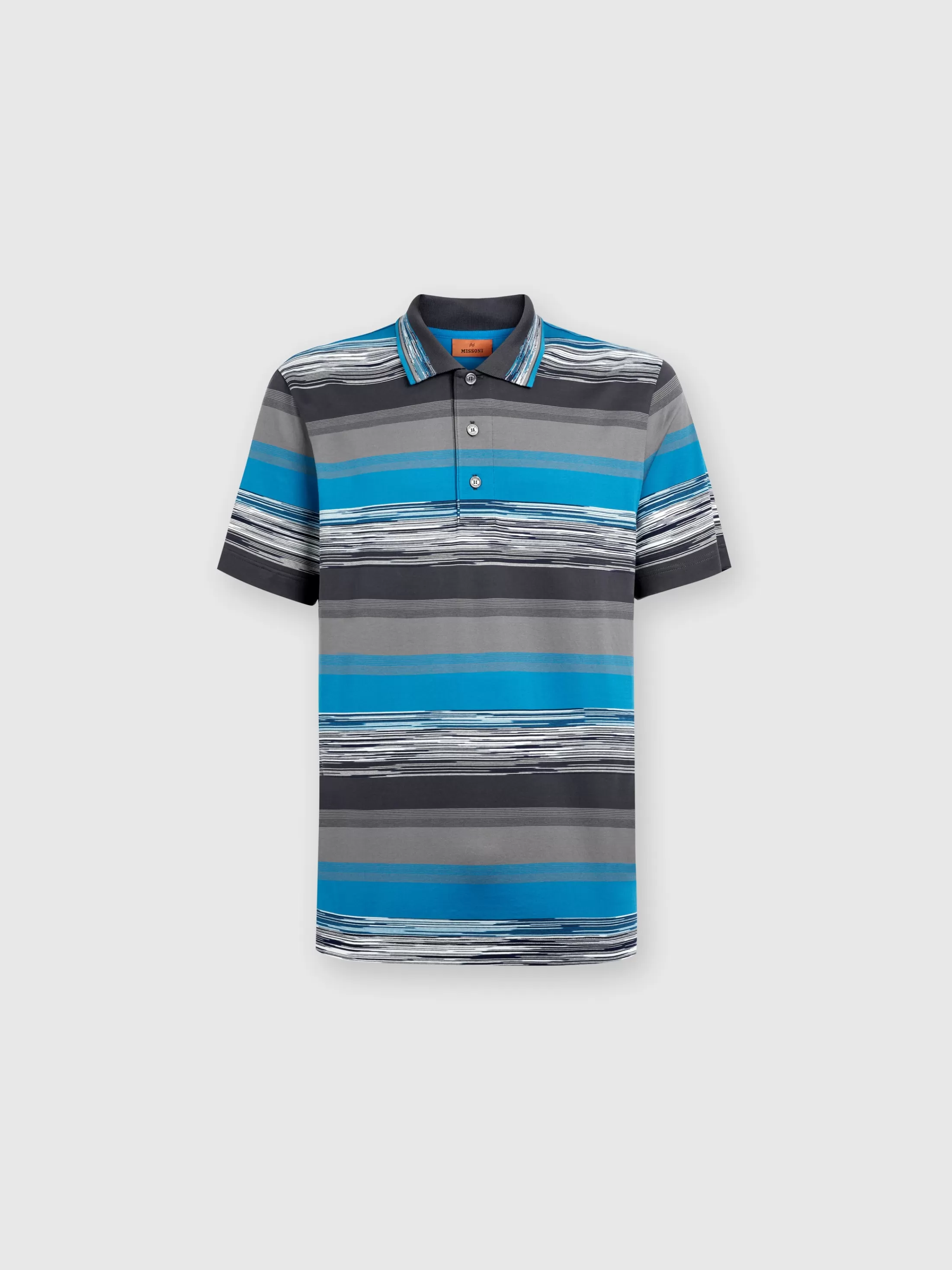 Best Cotton jersey polo shirt with gradient stripes Polos & T-Shirts