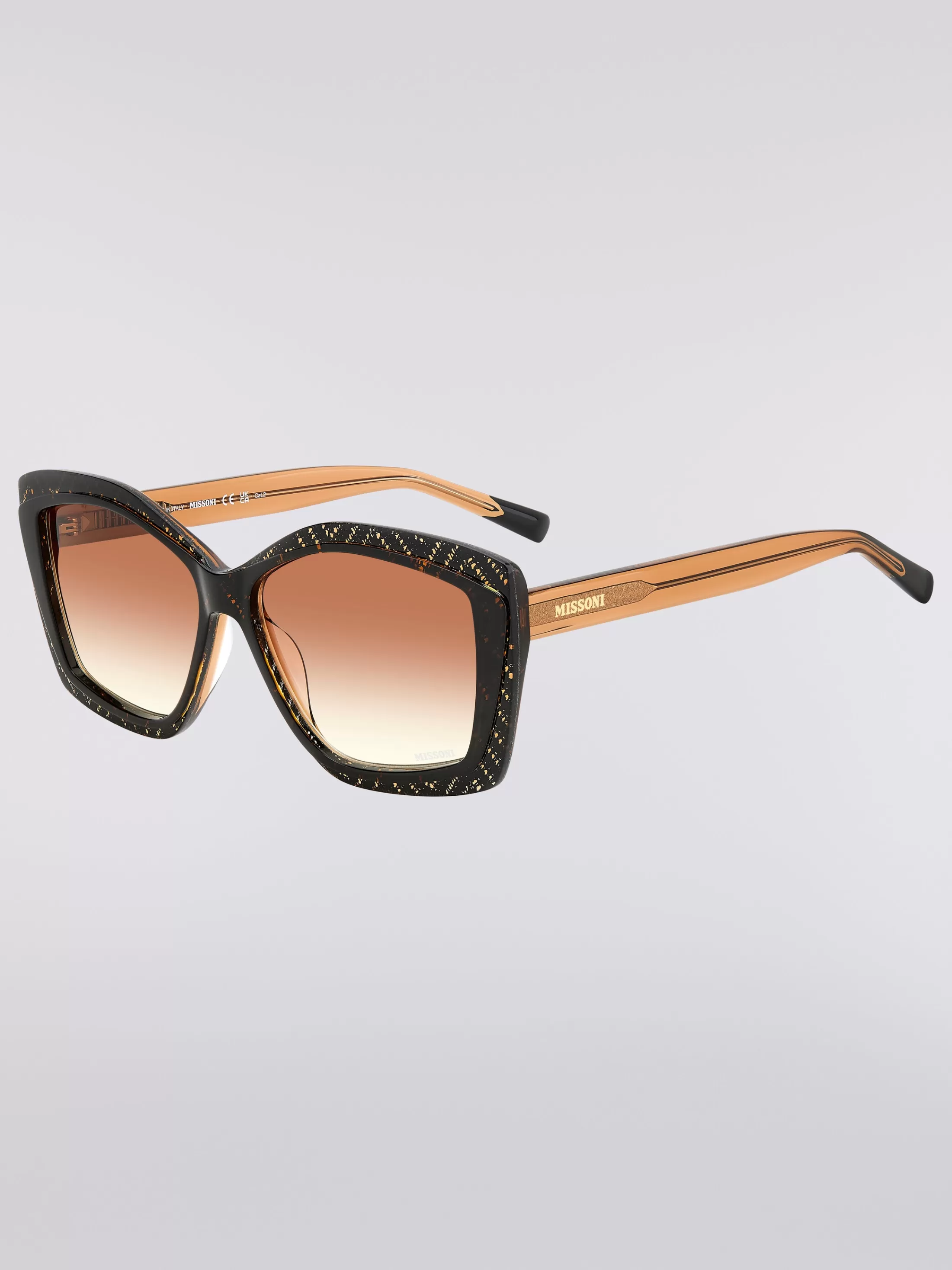 Hot Geometric frame sunglasses with fabric inserts Sunglasses