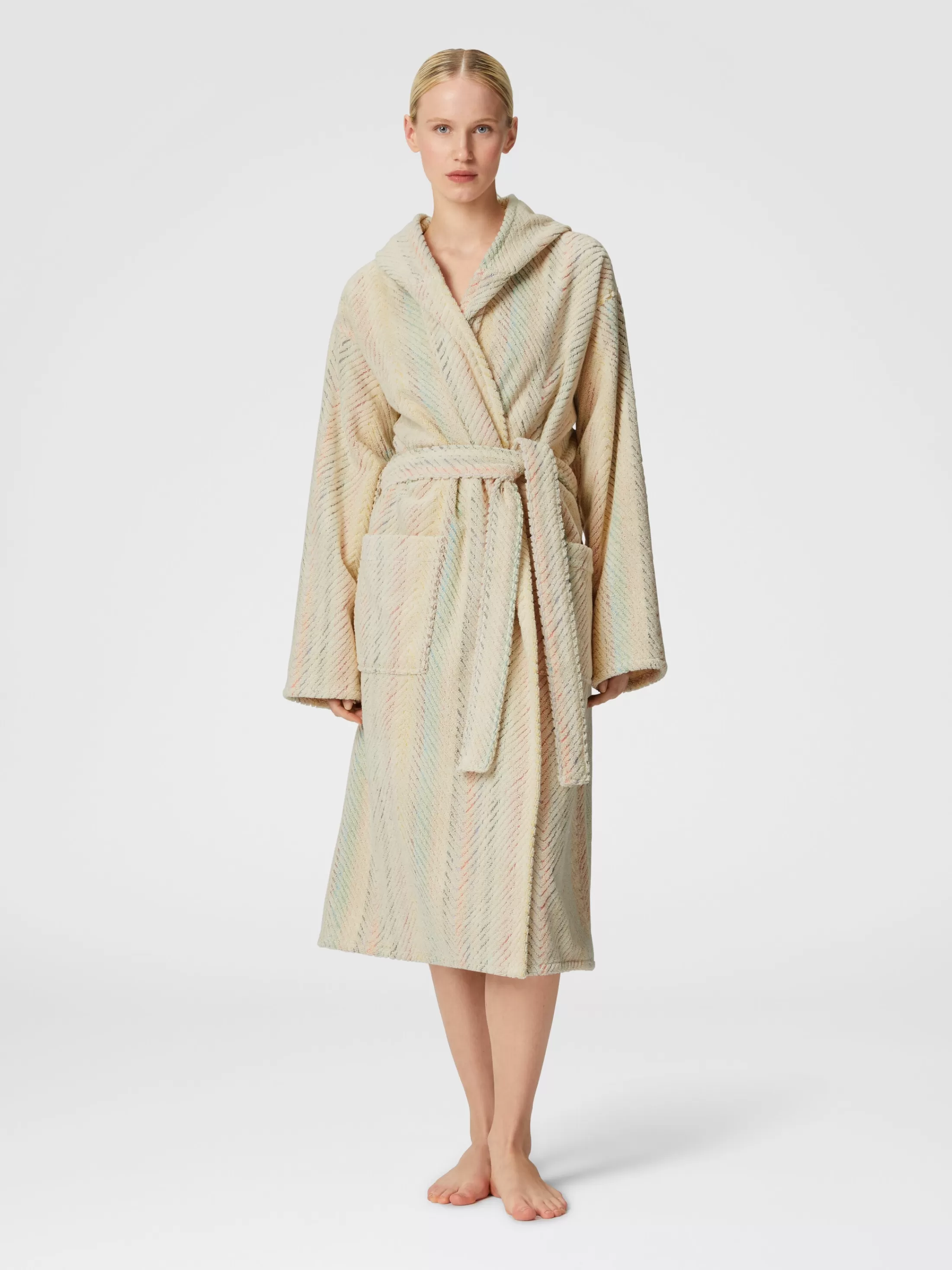 Cheap Harmony chevron cotton terry bathrobe Bath | Bathrobes