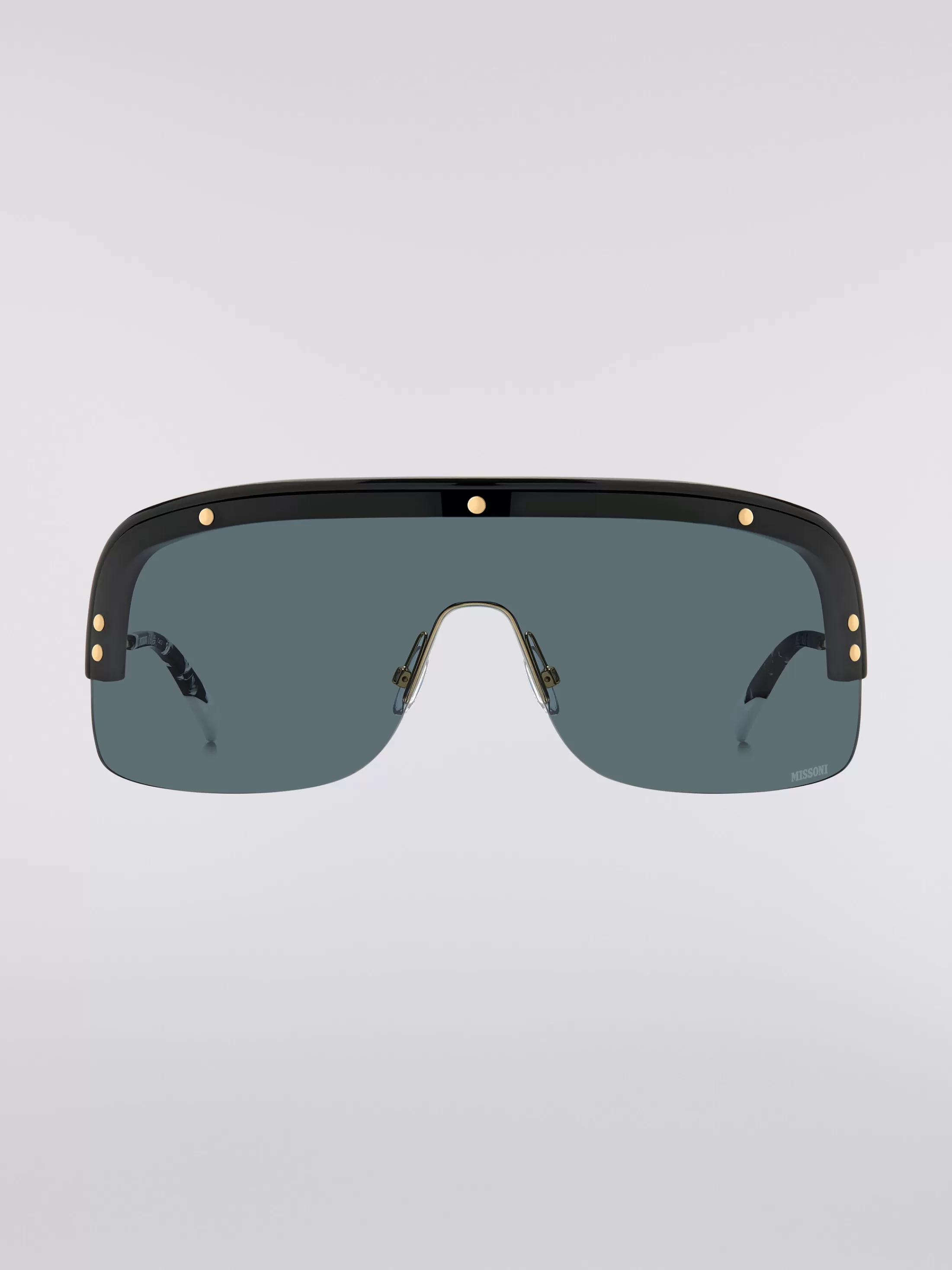 Cheap Mask sunglasses with metal temples and acetate tips Sunglasses