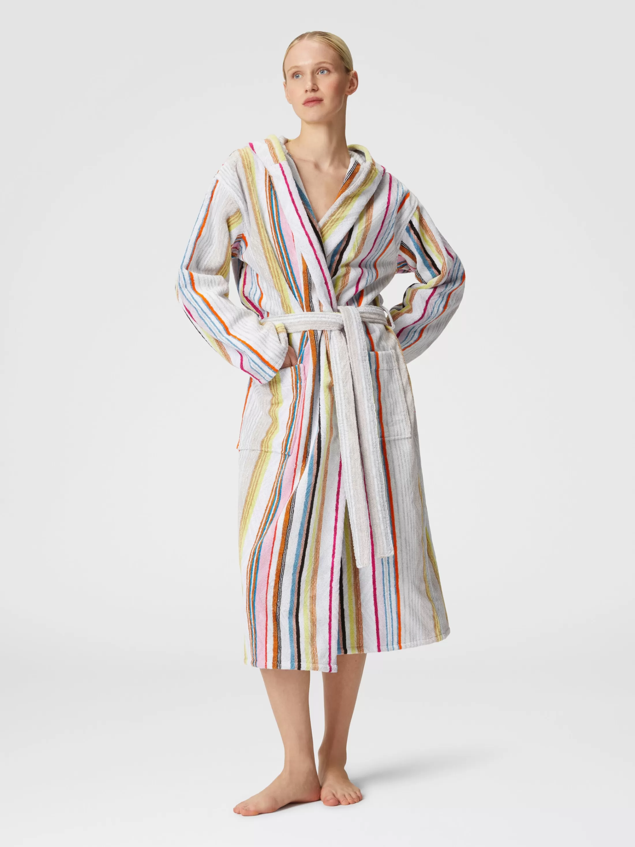 Cheap Moonshadow cotton terry bathrobe with lurex Bath | Bathrobes