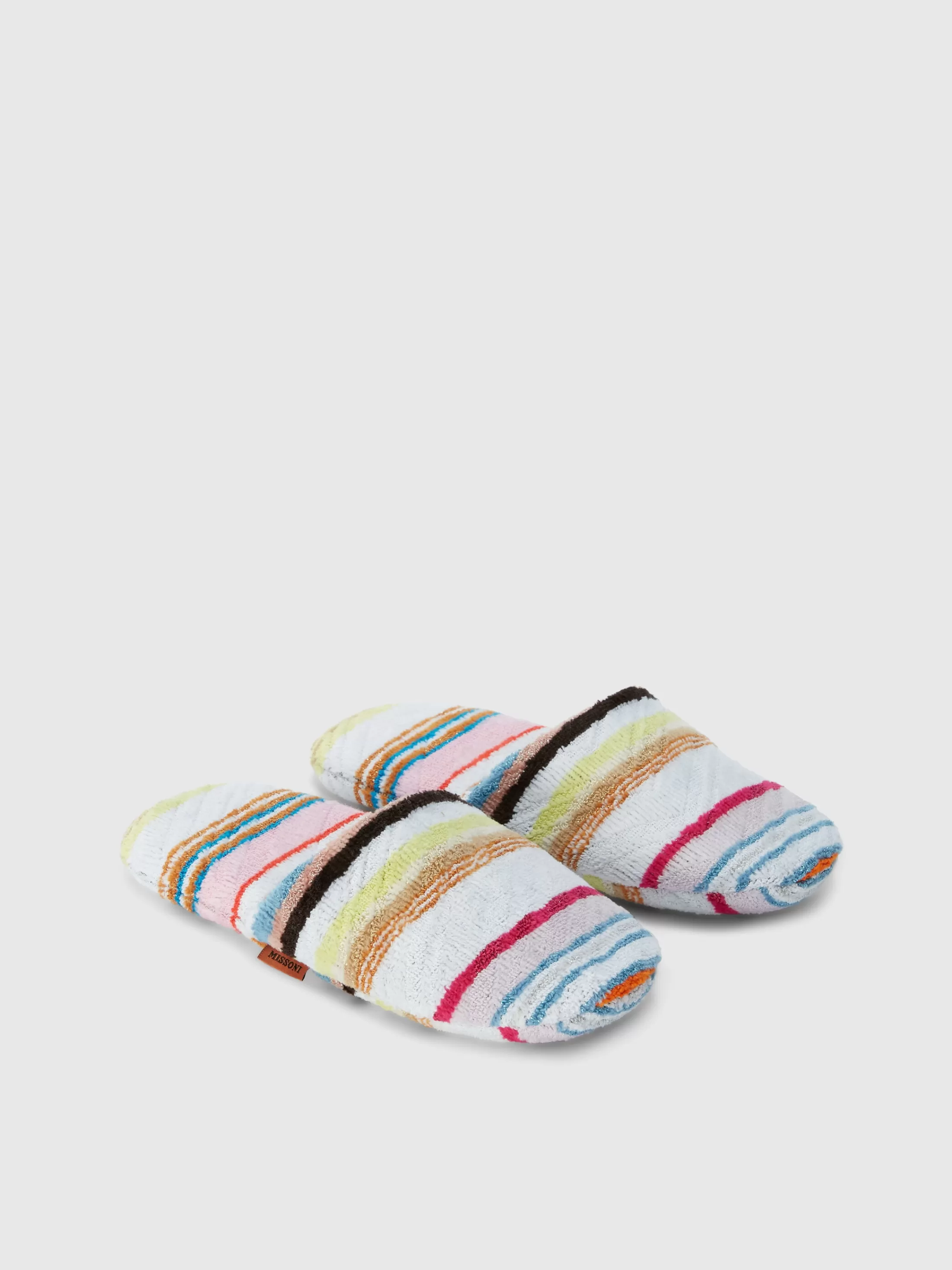 Store Moonshadow cotton terry slippers with lurex Home Furnishing | Bath