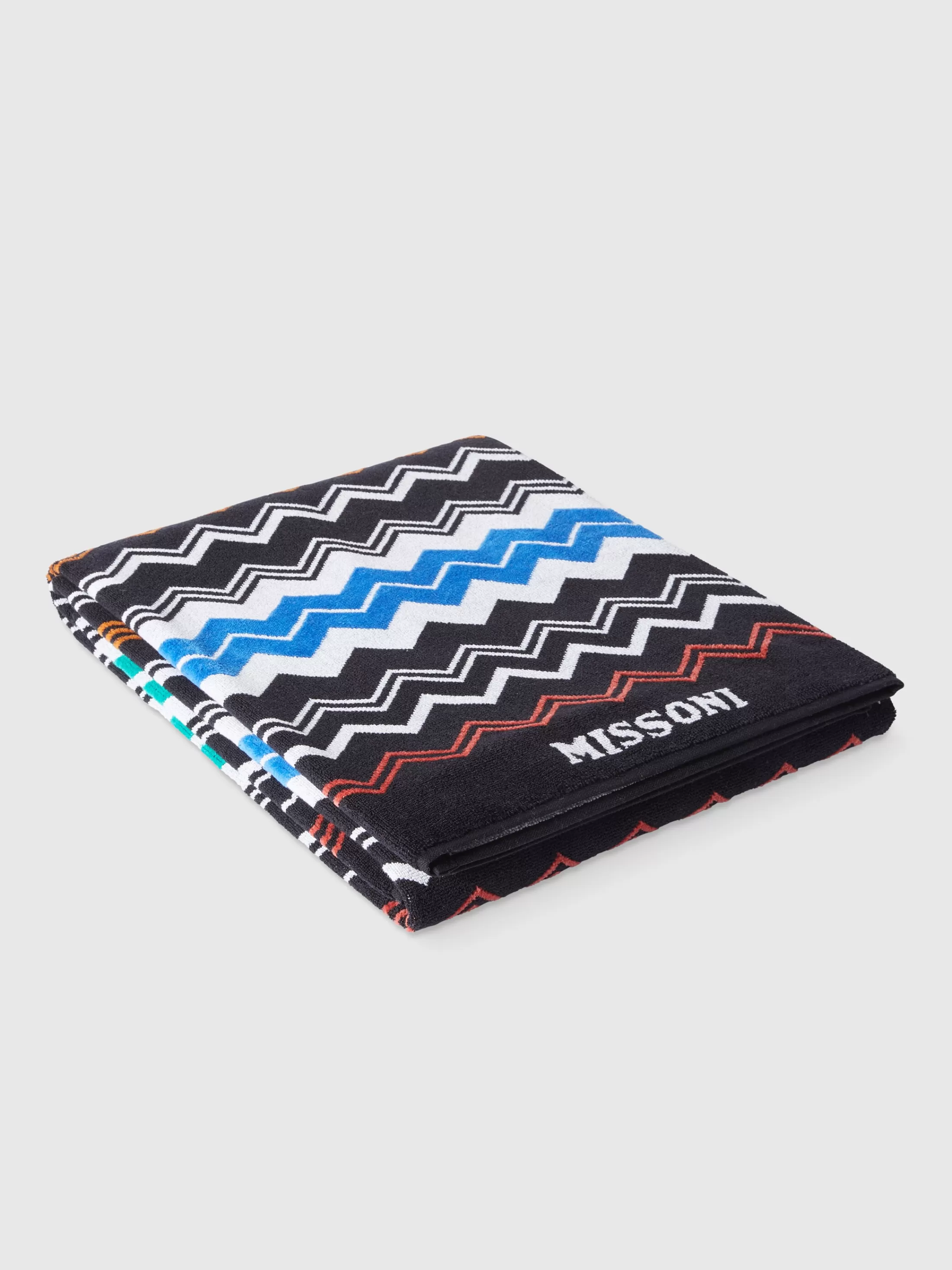 Flash Sale Neoclassic 180x100 cm beach towel in zigzag cotton terry Beach Towels | Beach Towels