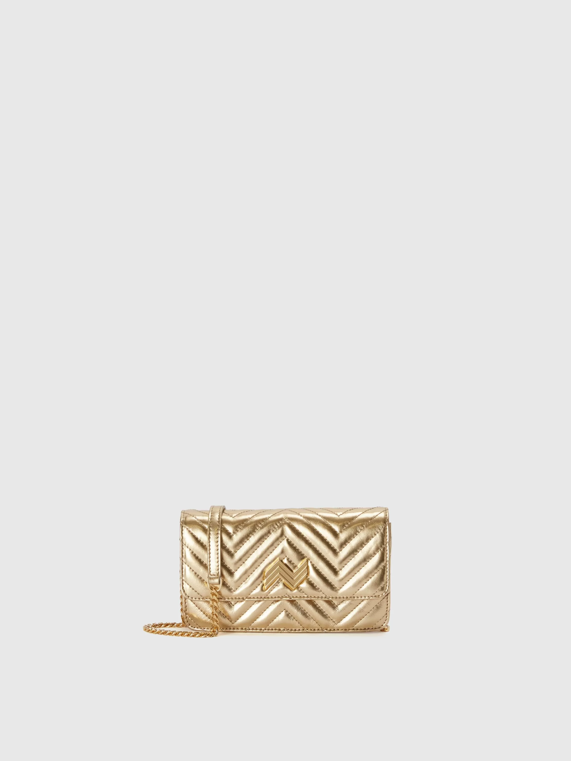 Online On-chain wallet in zig zag leather Bags