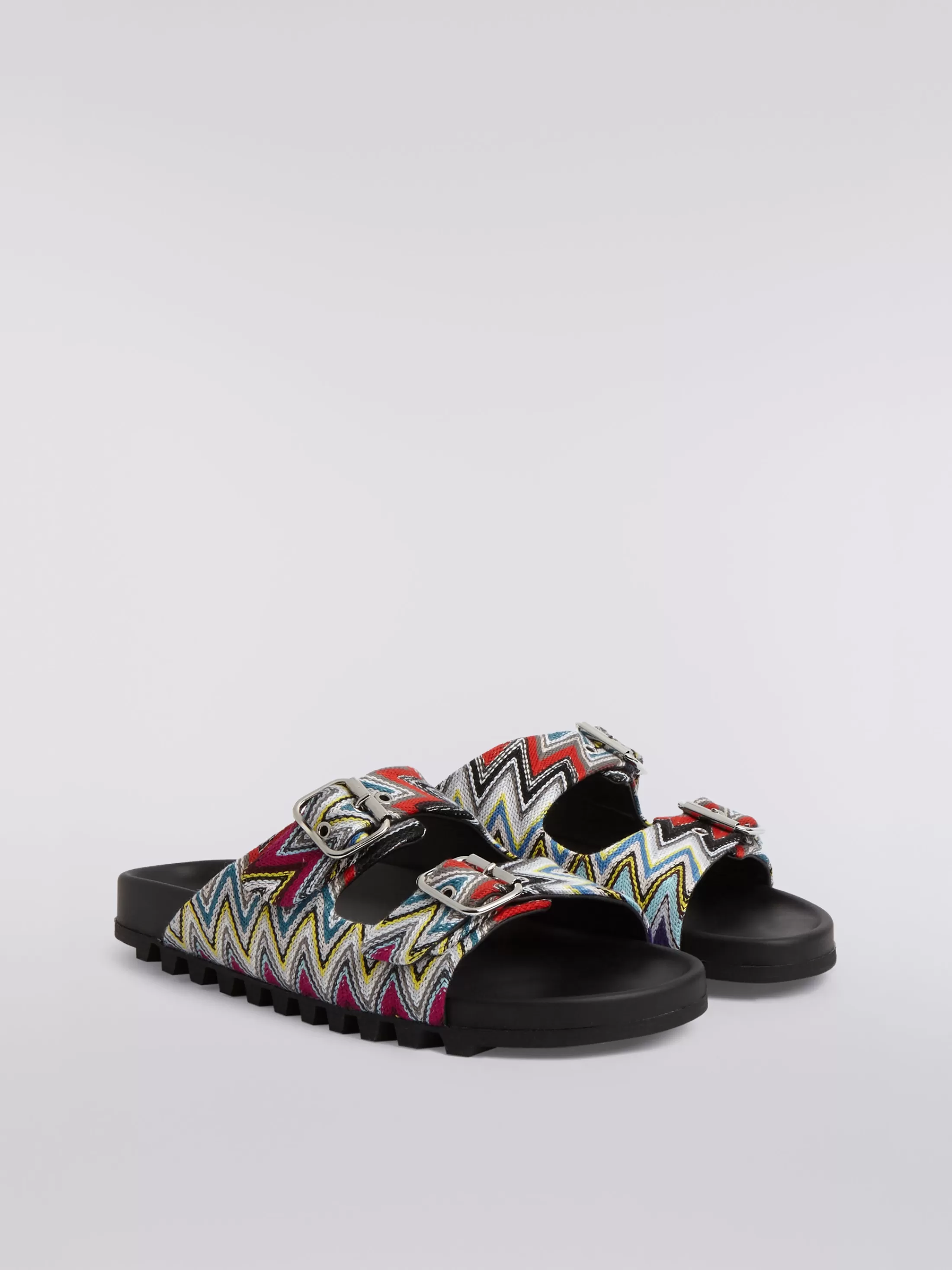 Flash Sale Sandals with double strap in slub fabric Beachwear | Shoes