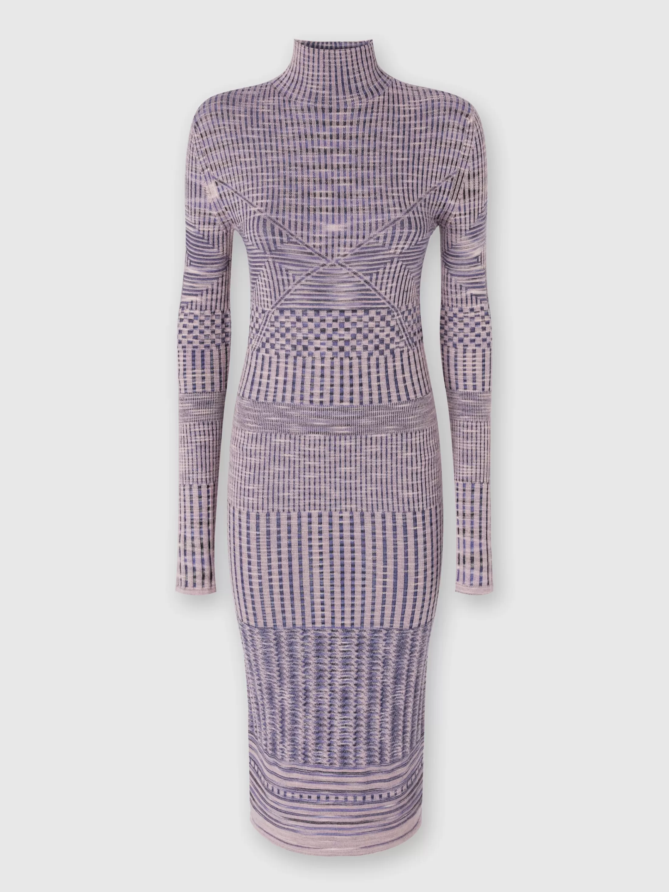 Discount Slub wool turtleneck midi dress Dresses