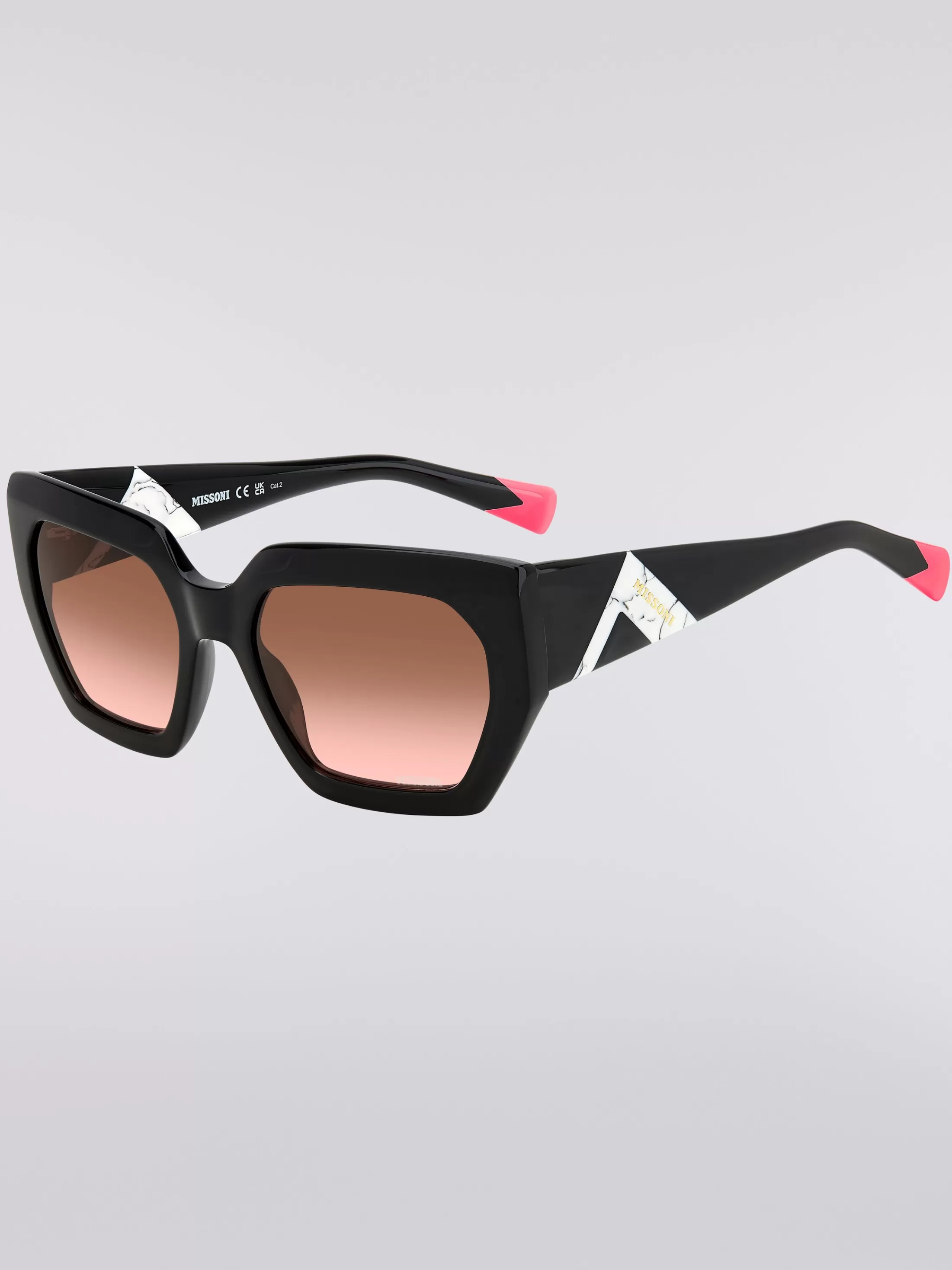 Discount Square frame sunglasses with contrasting logo insert Sunglasses