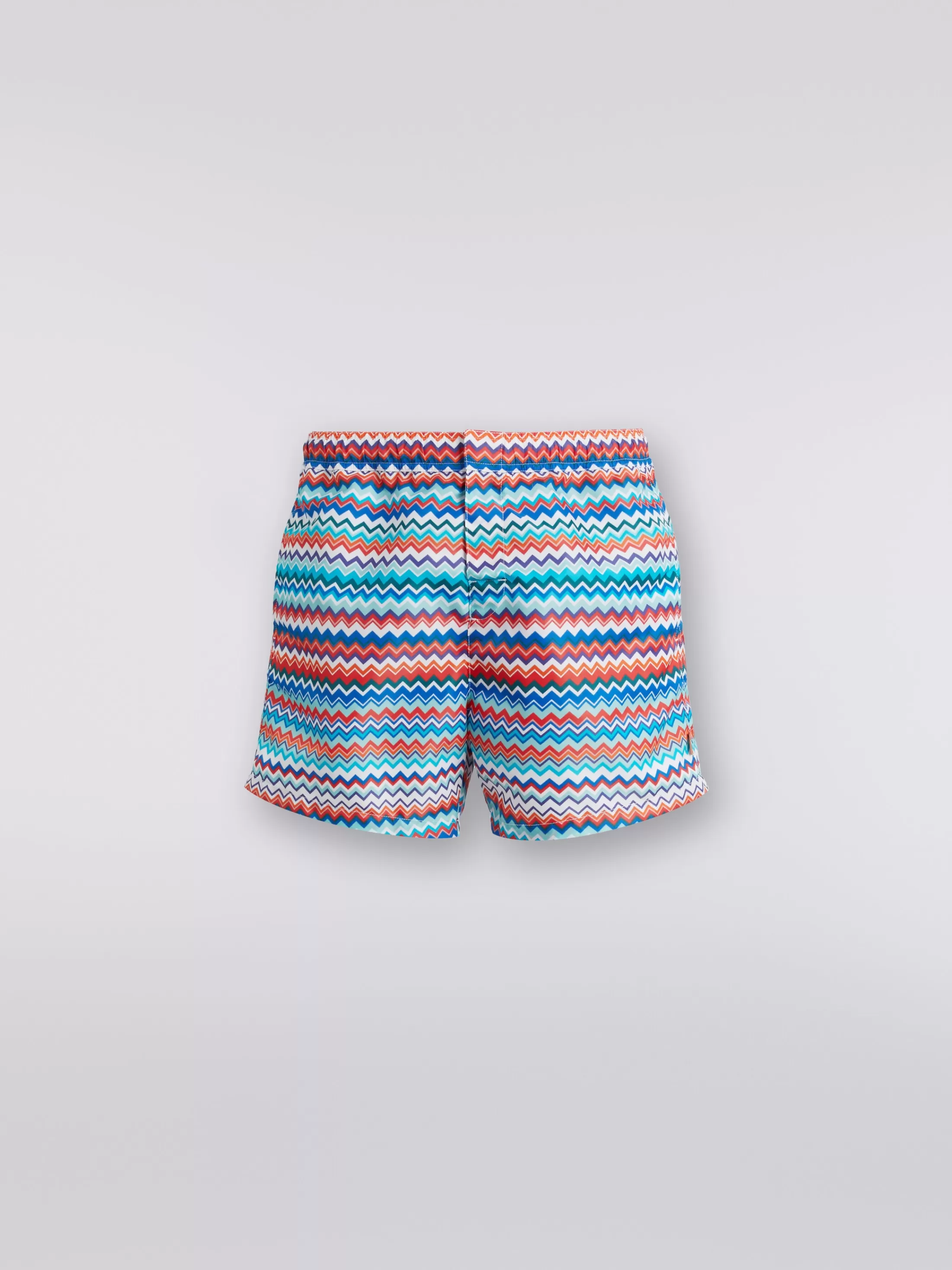 Fashion Swimming trunks in zigzag print nylon Beachwear | Swimming Trunks