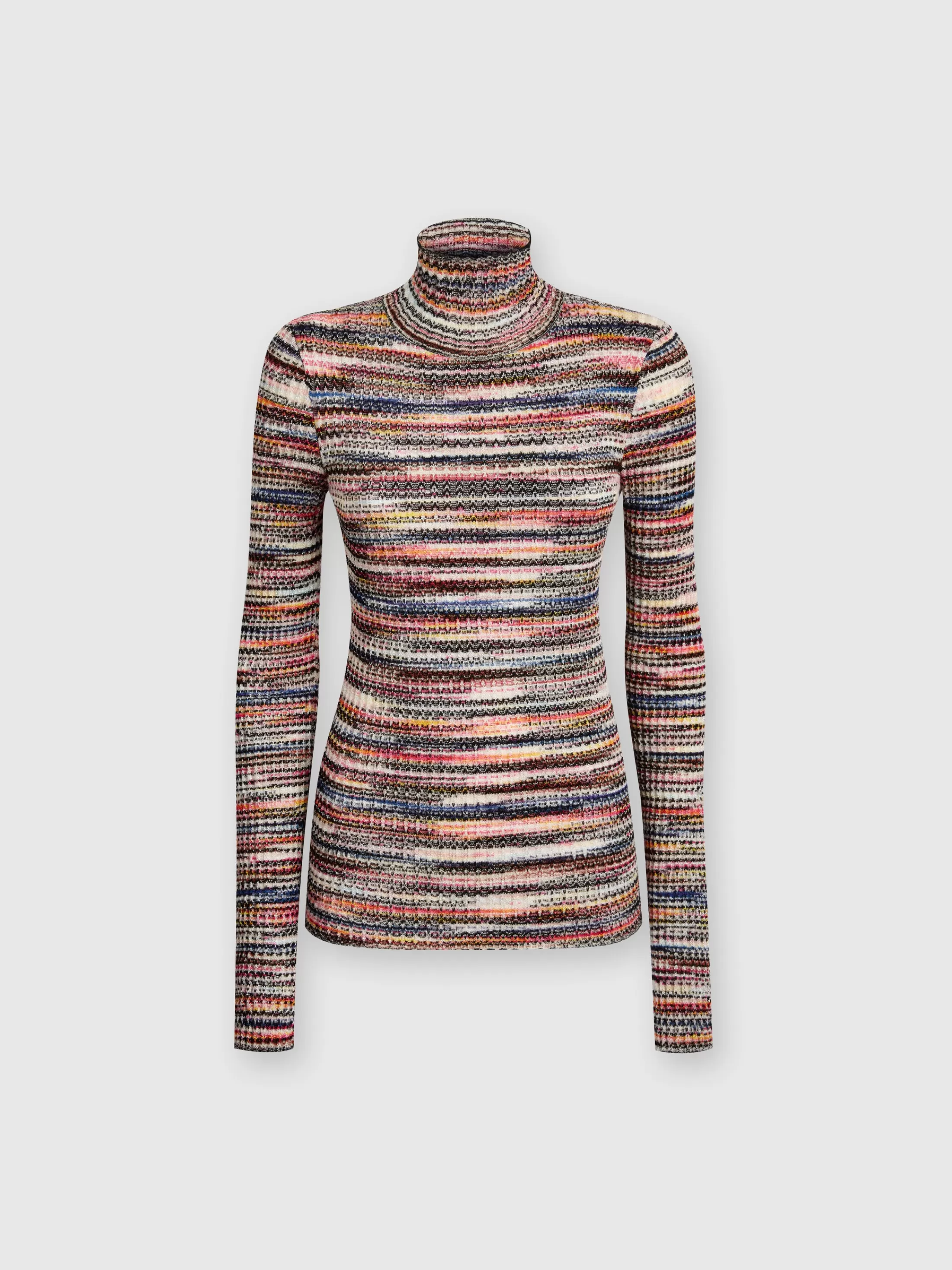 Flash Sale Viscose and ribbed wool turtleneck Knitwear