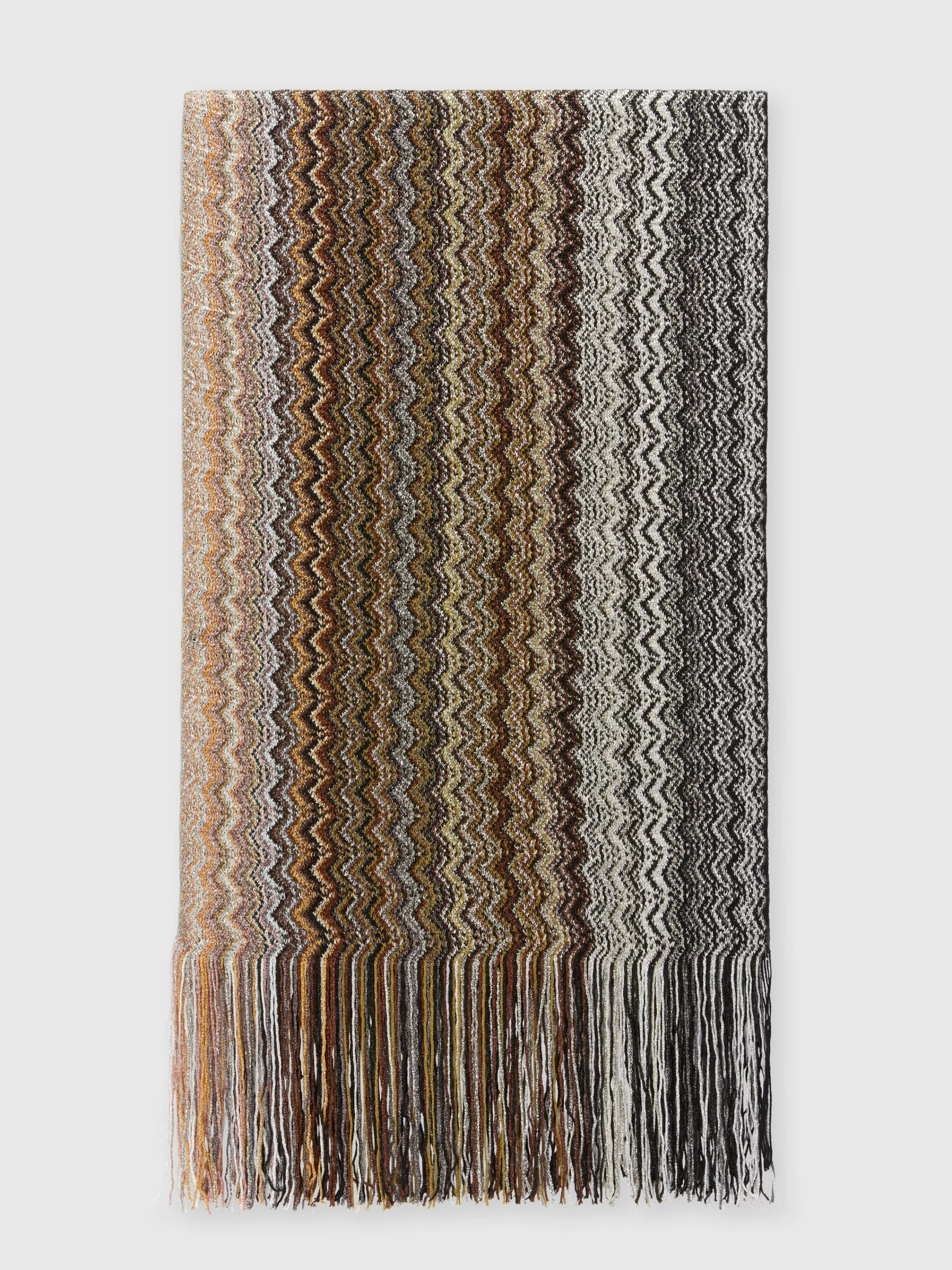 Cheap Viscose-blend scarf with fringes Scarves & Foulards