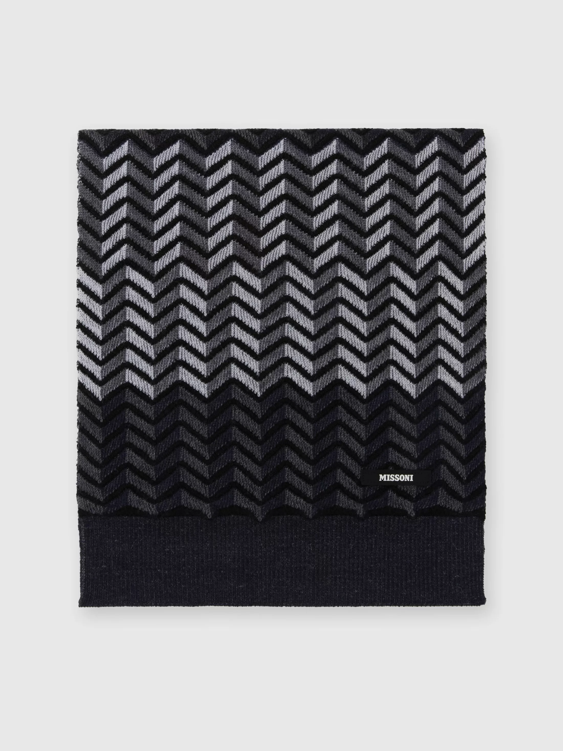 Cheap Zig zag virgin wool scarf with logo Kids/BOY Accessories